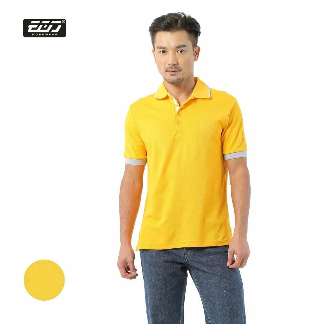 短袖男版POLO衫-金黃