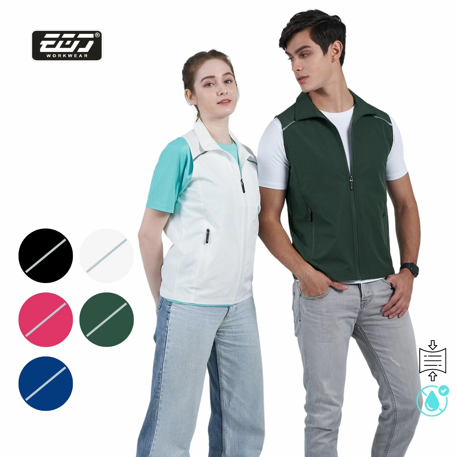 彈力小牛津背心