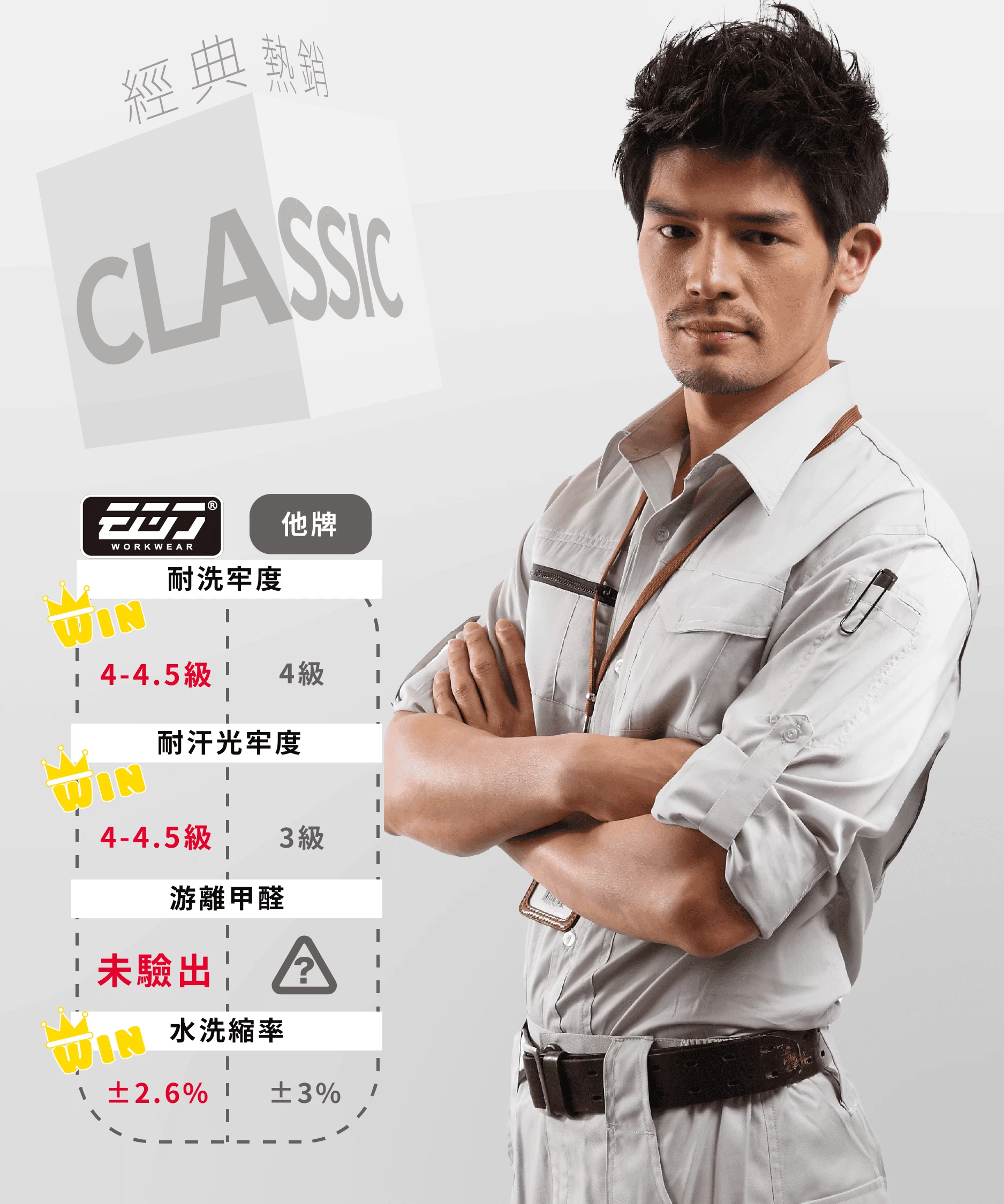 多功能長袖襯衫-卡其 多功能長袖襯衫-卡其