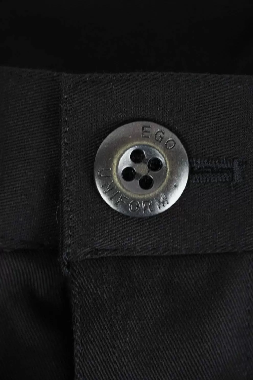 棉彈多口袋工作褲-黑