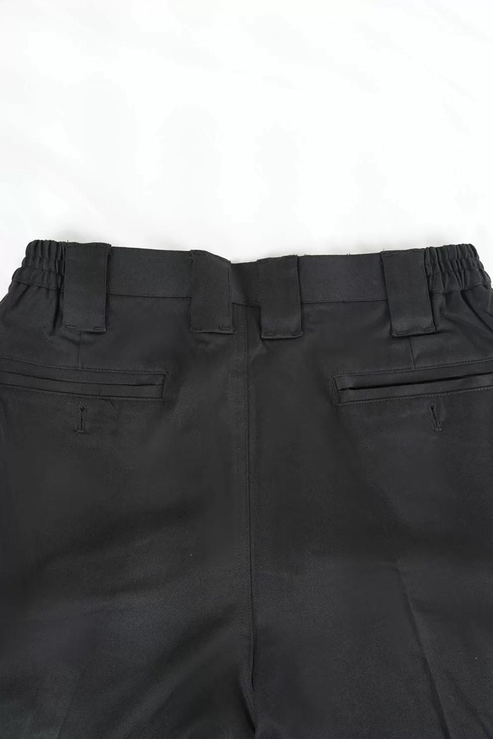 棉彈多口袋工作褲-黑