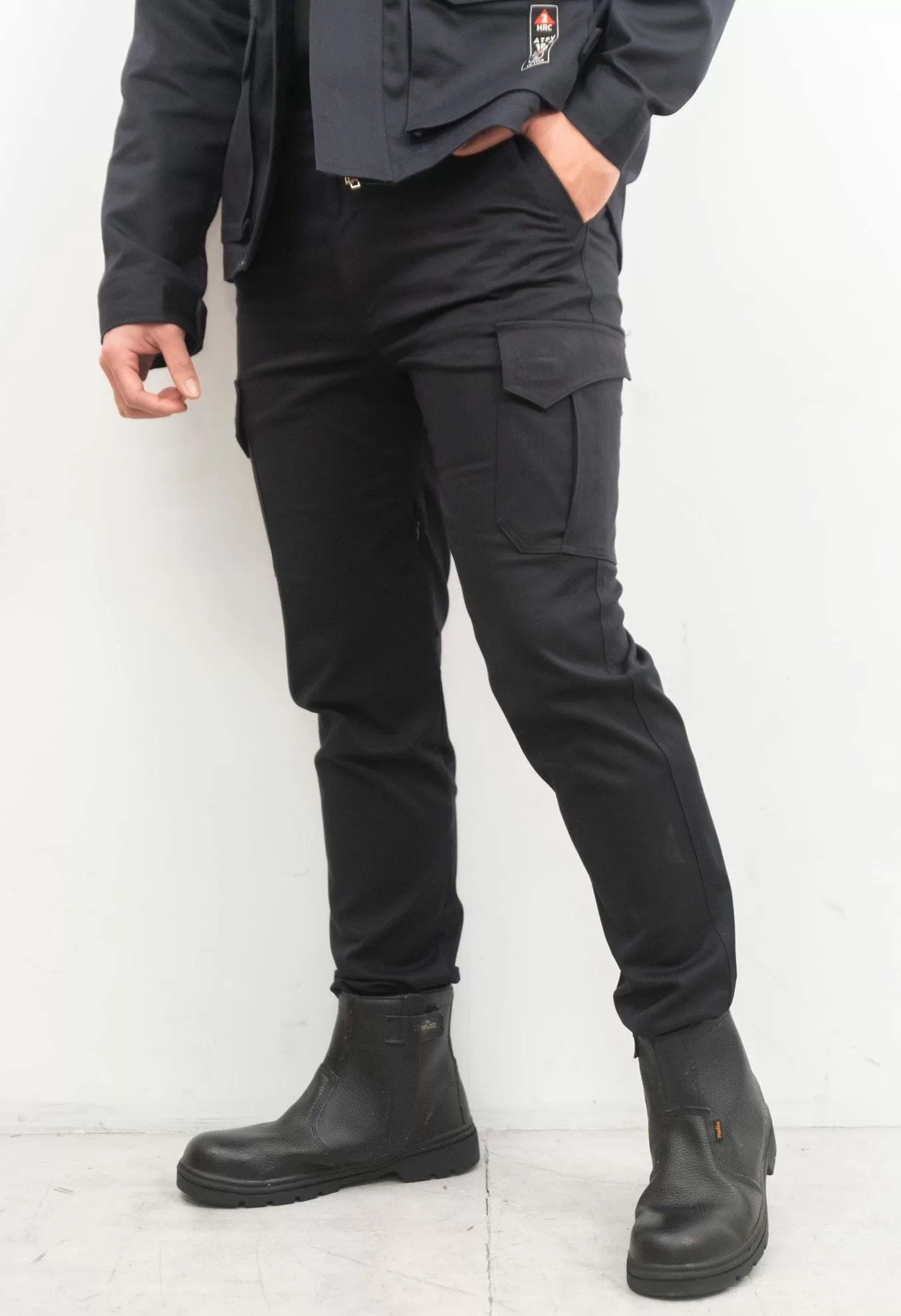 T400彈性透氣工作褲-丈青