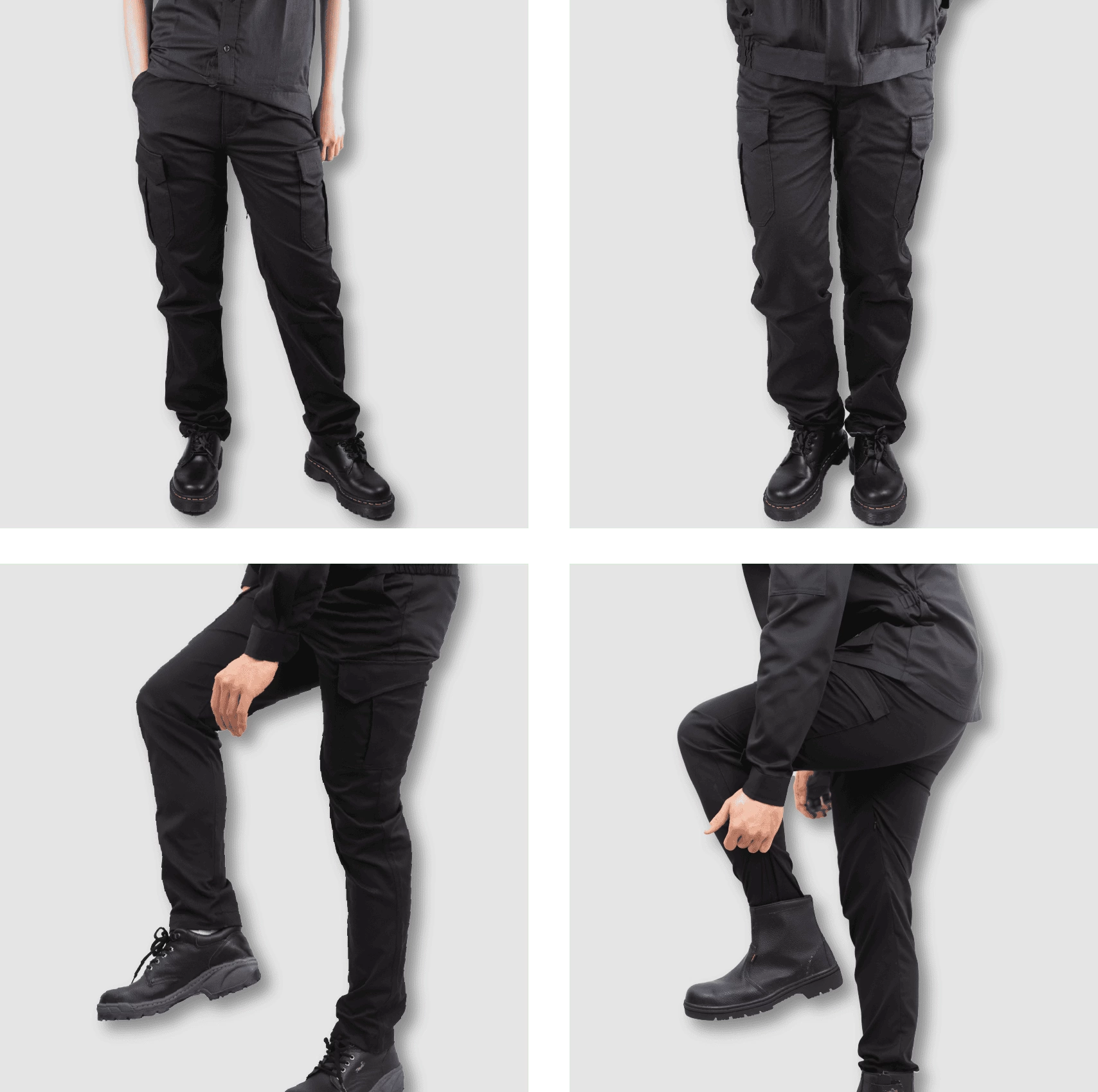 T400彈性透氣工作褲-黑