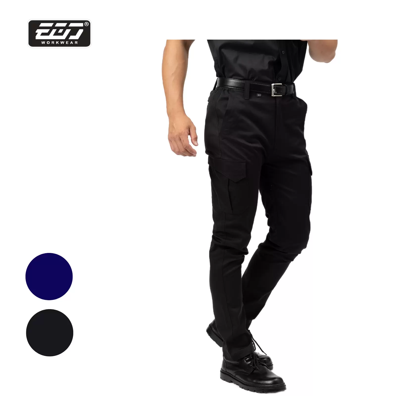 T400彈性透氣工作褲-黑