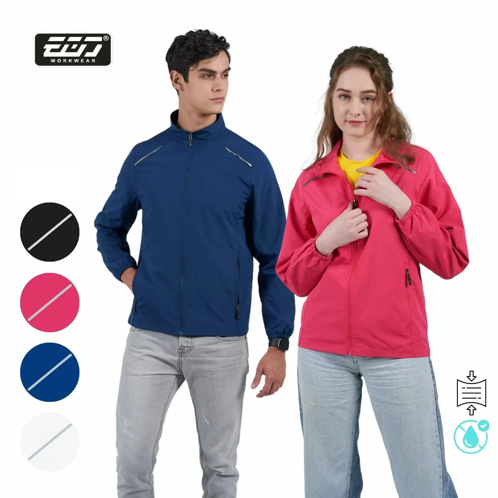 彈力小牛津薄外套