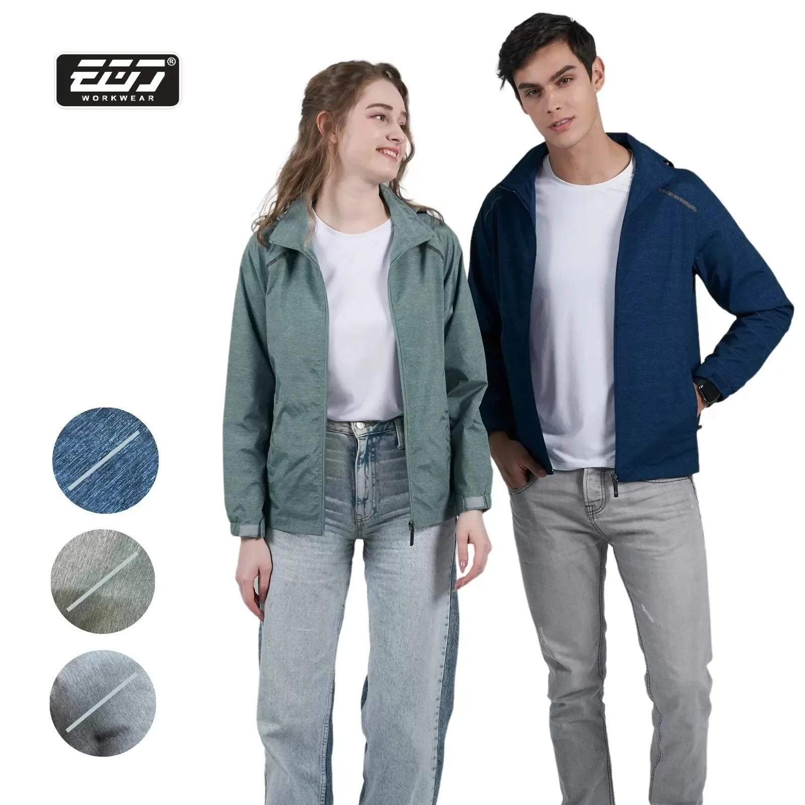 彈力迷彩可拆帽薄外套