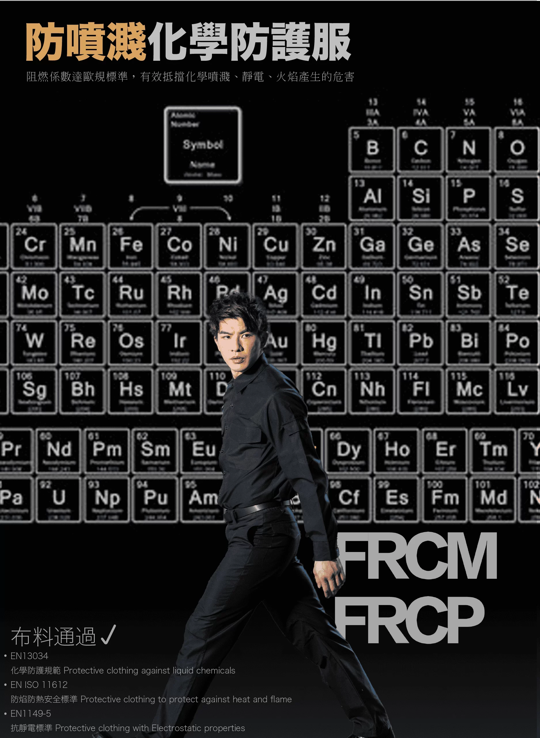 阻燃化學防護長襯衫-海軍藍 阻燃化學防護長襯衫-海軍藍