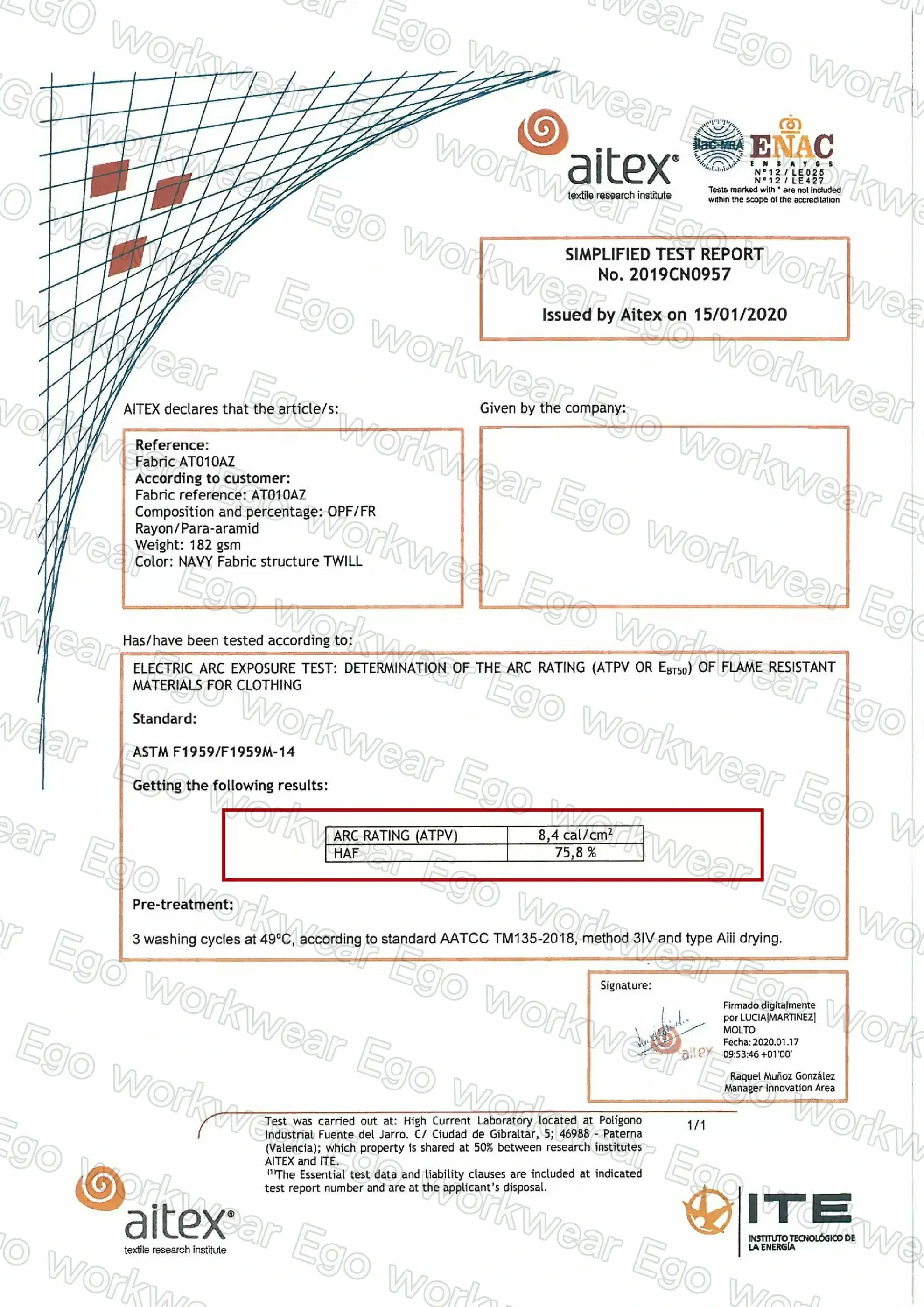 阻燃輕薄型電弧二級長褲-靛藍 阻燃輕薄型電弧二級長褲-靛藍