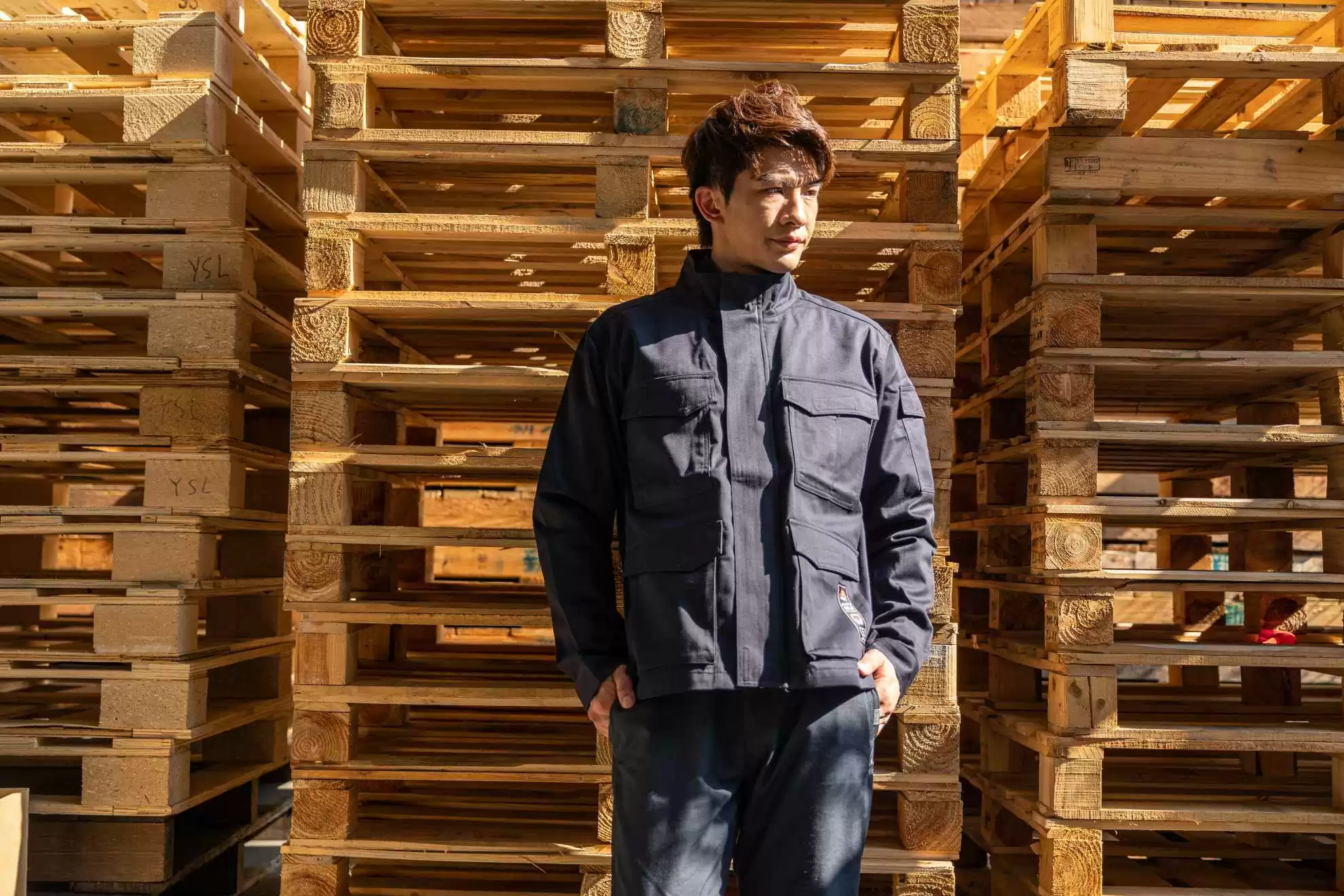 阻燃電弧二級抗靜電單層外套-海軍藍 阻燃電弧二級抗靜電單層外套-海軍藍