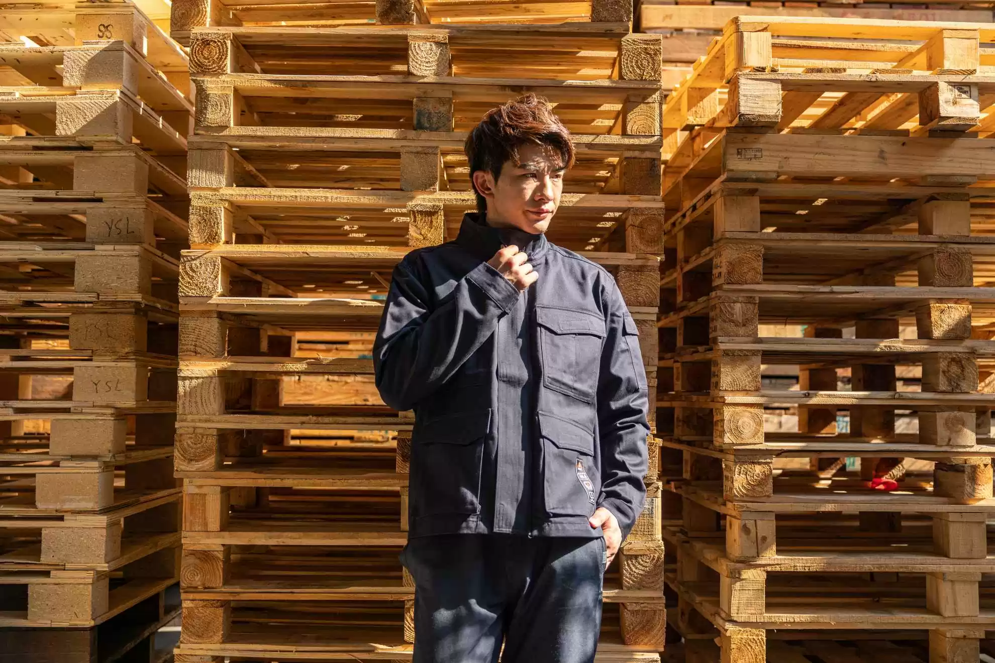 阻燃電弧二級抗靜電單層外套-海軍藍 阻燃電弧二級抗靜電單層外套-海軍藍