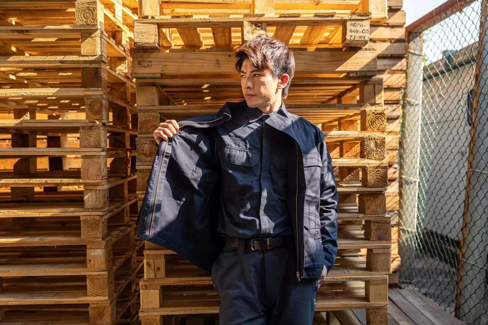 阻燃電弧二級抗靜電單層外套-海軍藍 阻燃電弧二級抗靜電單層外套-海軍藍