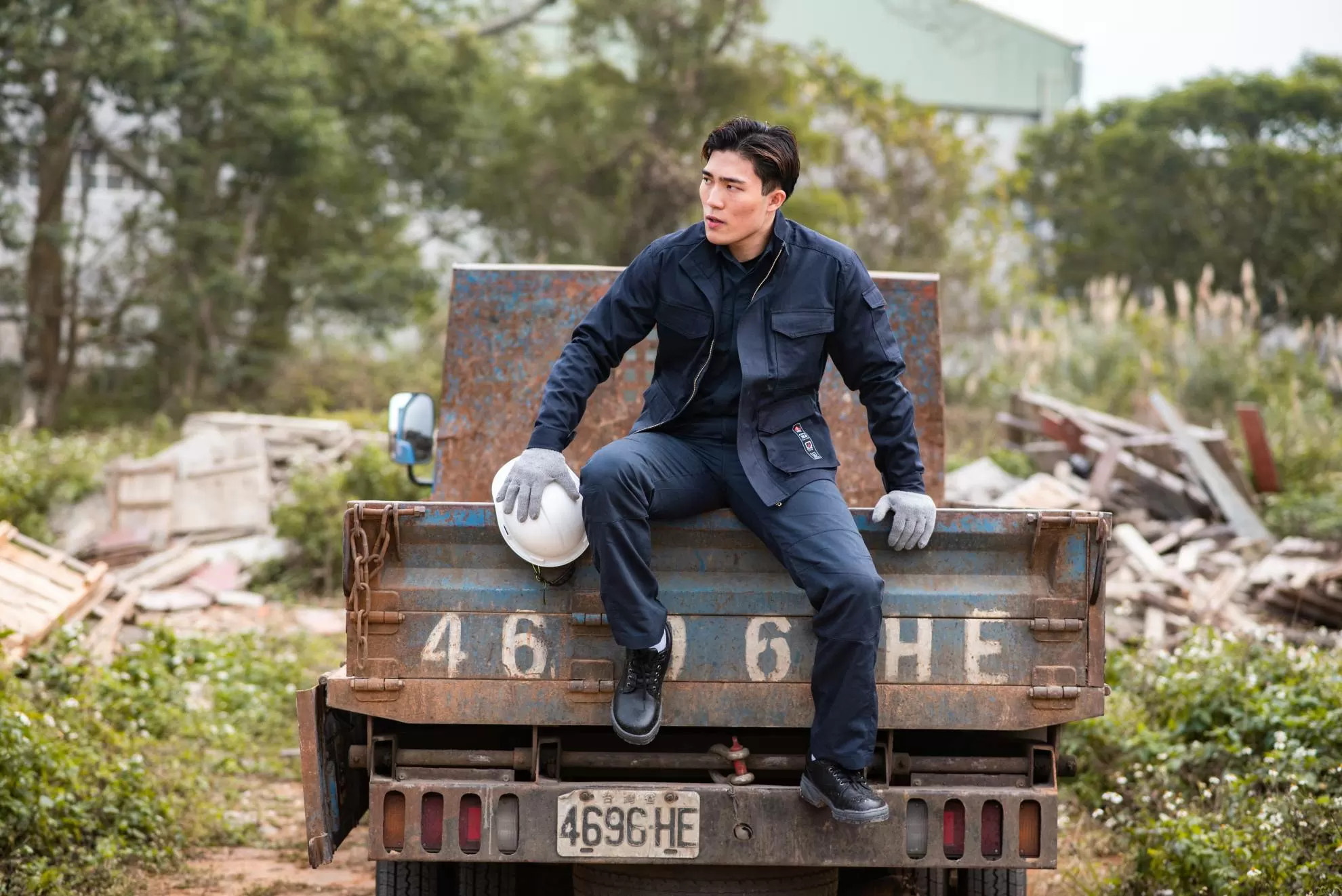 阻燃電弧二級抗靜電單層外套-海軍藍 阻燃電弧二級抗靜電單層外套-海軍藍