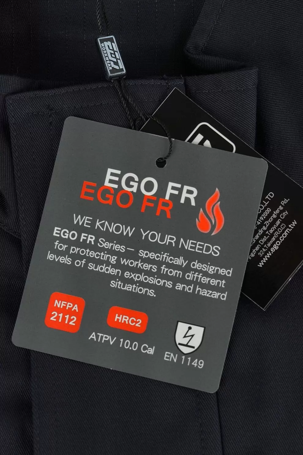 阻燃電弧二級抗靜電單層外套-海軍藍 阻燃電弧二級抗靜電單層外套-海軍藍