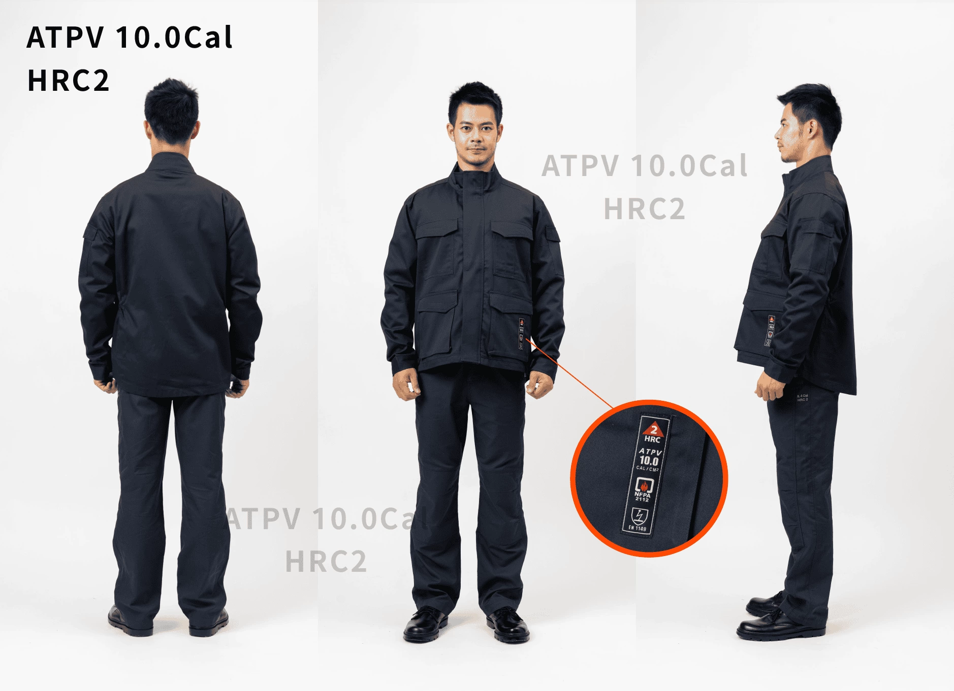 阻燃電弧二級抗靜電單層外套-海軍藍 阻燃電弧二級抗靜電單層外套-海軍藍