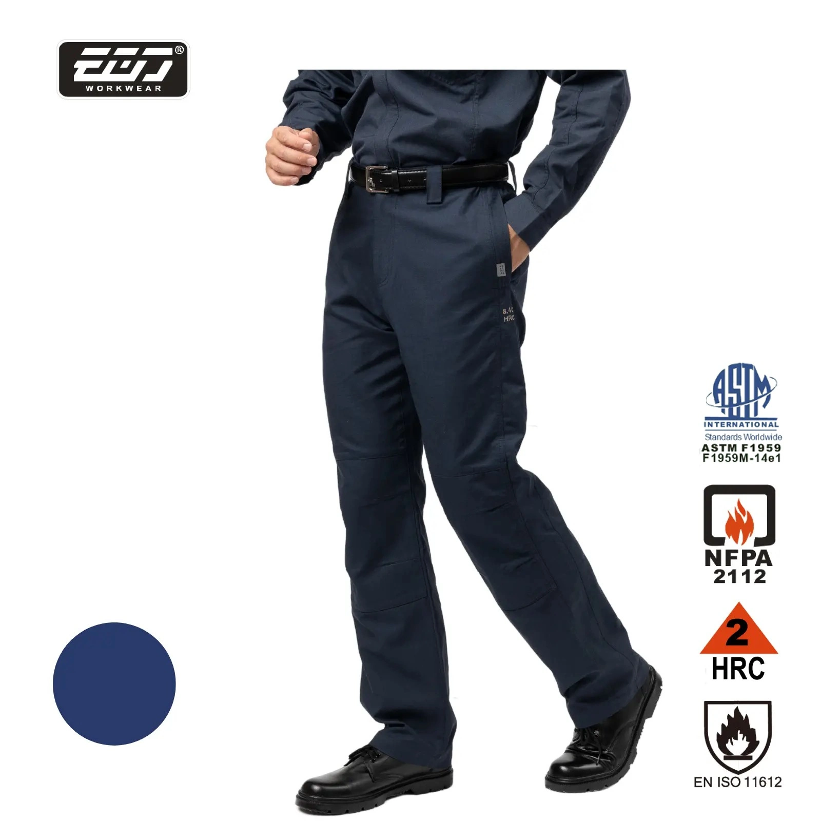 阻燃輕薄型電弧二級長褲-靛藍