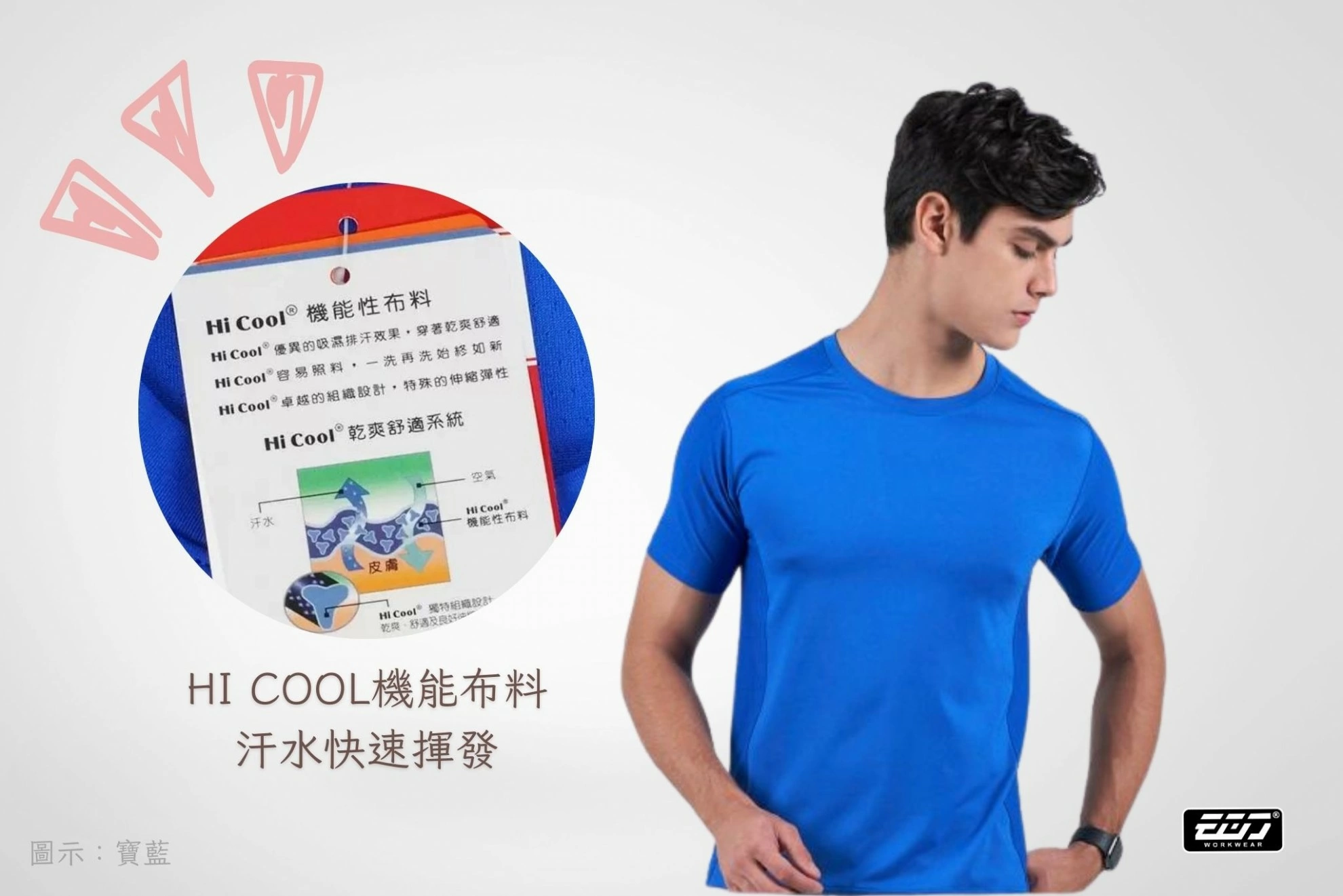 短袖高透氣散熱圓領衫 短袖高透氣散熱圓領衫