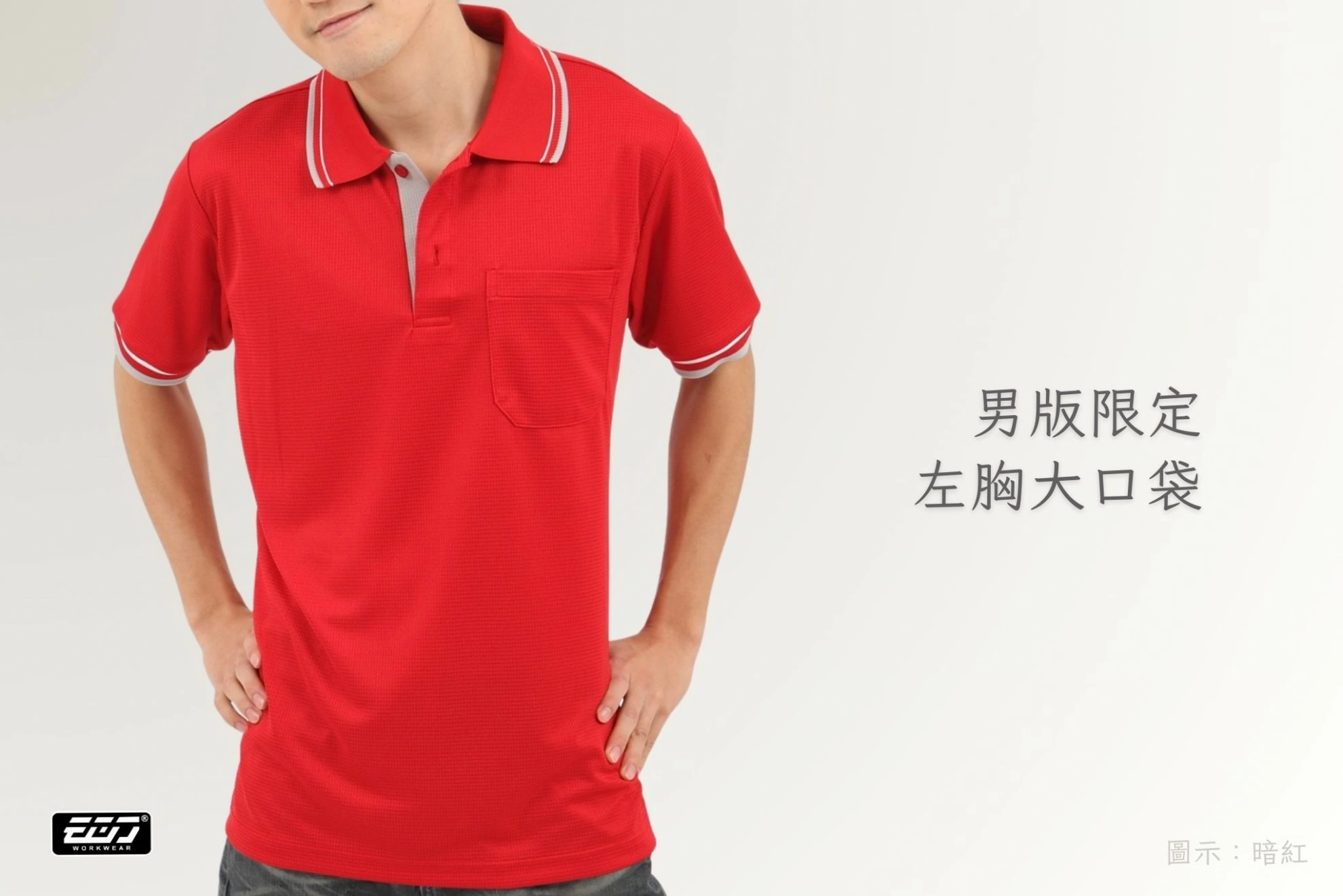 女版短袖亮格布POLO衫